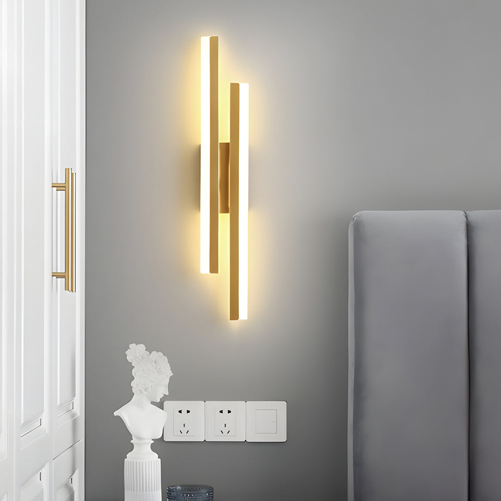 Modern Asymmetric Vanity Light Bar with Adjustable Color Temperature | Stylish Iron Bathroom Lighting for Flexible Illumination