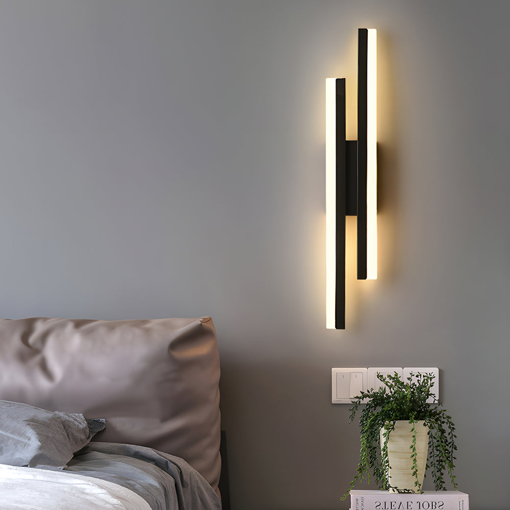 Modern Asymmetric Vanity Light Bar with Adjustable Color Temperature | Stylish Iron Bathroom Lighting for Flexible Illumination