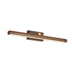 Modern Bathroom Vanity Lights | Rotatable Wood LED Fixture for Adjustable Illumination