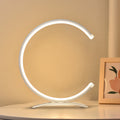 Modern C Shaped Table Lamp with Touch Control & Adjustable Color Temperatures | Stylish Desk & Bedside Lighting for Ambient Comfort