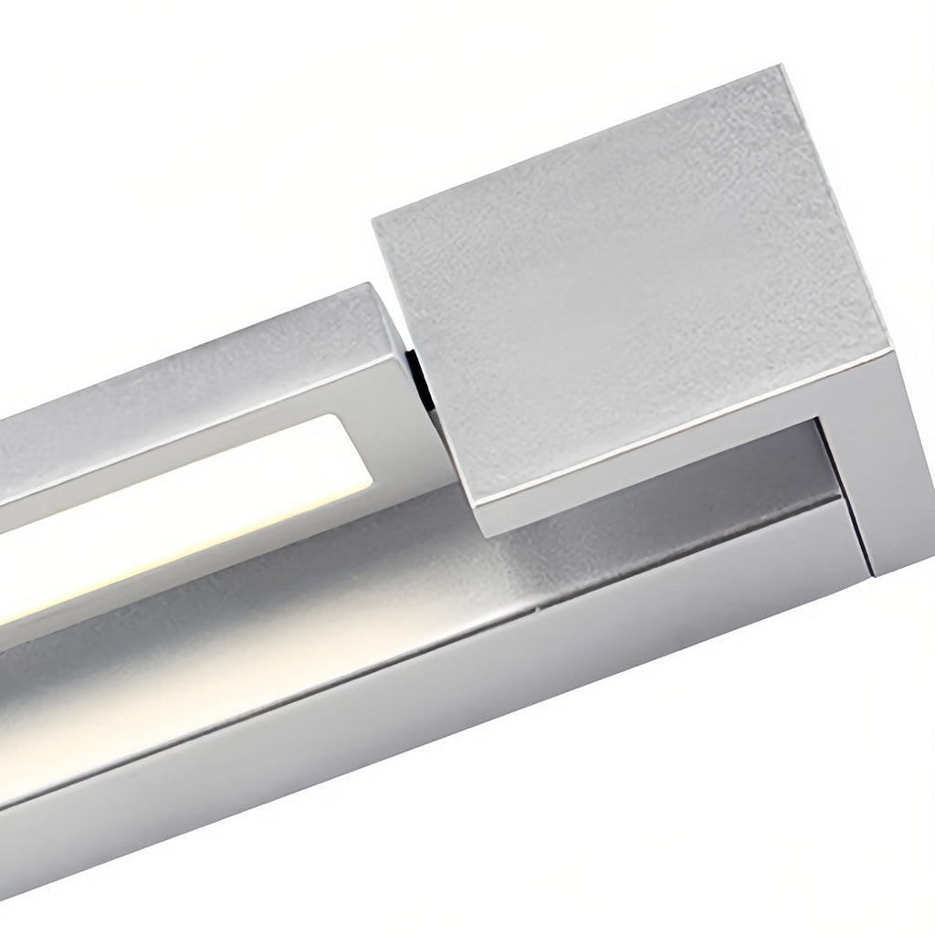 Modern Chrome Vanity Light | 360° Rotatable Head with Acrylic Shade for Perfect Bathroom Lighting