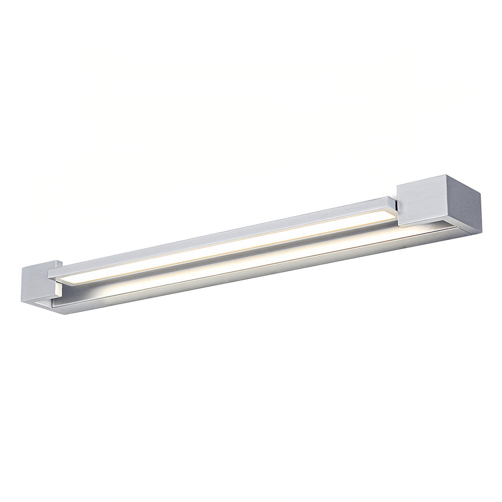 Modern Chrome Vanity Light | 360° Rotatable Head with Acrylic Shade for Perfect Bathroom Lighting