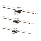 Modern Copper Vanity Light with Adjustable LED & Dimmable Features | Stylish Bathroom Lighting for Elegant Ambiance
