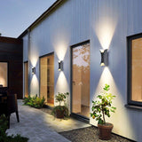 Gebogene LED-Wandleuchte mit Up-&-Down-Licht, IP54