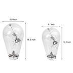 Modern Glass Desk Lamp with Touch-Dimming & Magnetic Control | Stylish Black Table Lamp for Home Office