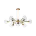 Modern Globe Sputnik Chandelier Light with 12 Dimmable Bulbs | Adjustable Height Design for Stunning Dining Room Illumination