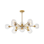 Modern Globe Sputnik Chandelier Light with 12 Dimmable Bulbs | Adjustable Height Design for Stunning Dining Room Illumination