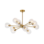 Modern Globe Sputnik Chandelier Light with 12 Dimmable Bulbs | Adjustable Height Design for Stunning Dining Room Illumination