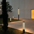 Modern LED Bollard Lights | Cylindrical Outdoor Design with Waterproof Rating | Ideal for Elegant Pathway Illumination