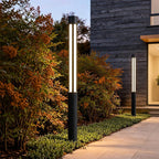 Modern LED Bollard Lights | Cylindrical Outdoor Design with Waterproof Rating | Ideal for Elegant Pathway Illumination