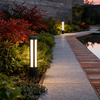 Modern LED Bollard Lights | Cylindrical Outdoor Design with Waterproof Rating | Ideal for Elegant Pathway Illumination