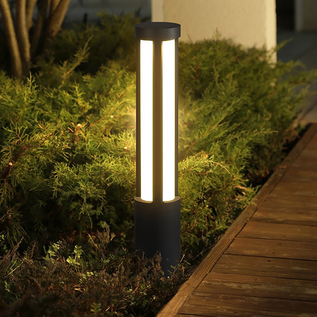 Modern LED Bollard Lights | Cylindrical Outdoor Design with Waterproof Rating | Ideal for Elegant Pathway Illumination