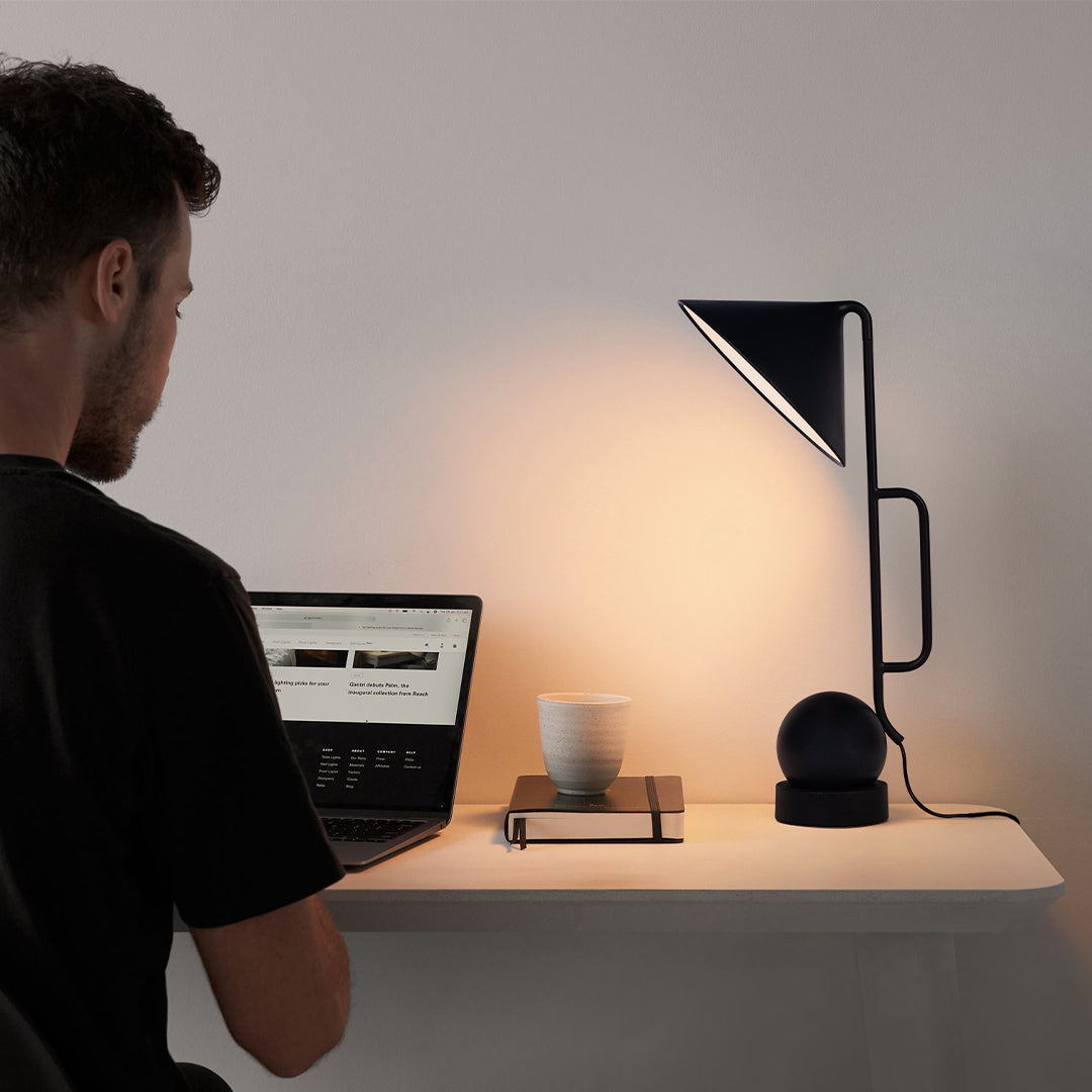 LED-Schreibtischleuchte, dimmbar und verstellbar, schwarz