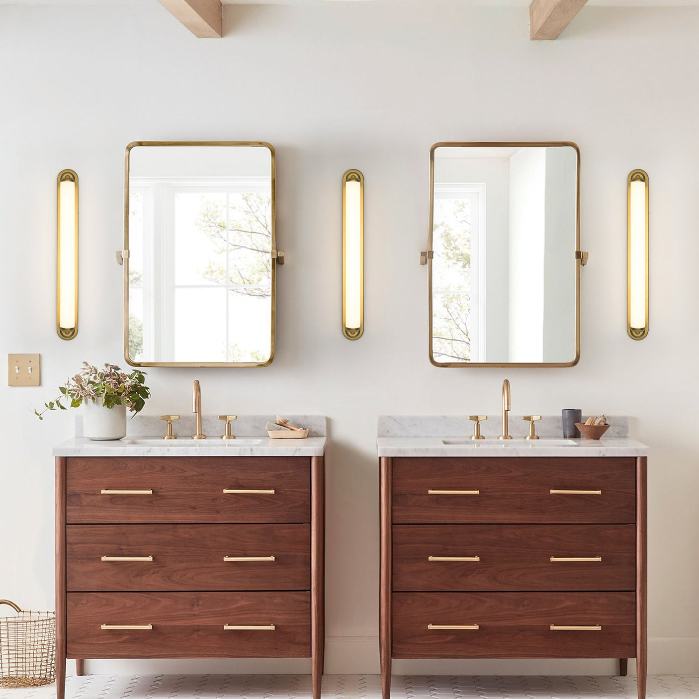 LED-Wandleuchte, dimmbar, drehbares Röhren-Design