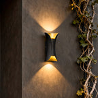 Modern LED Wall Sconces | Curved Design with Dual-Directional Lighting | Stylish Outdoor Illumination for Elegant Spaces