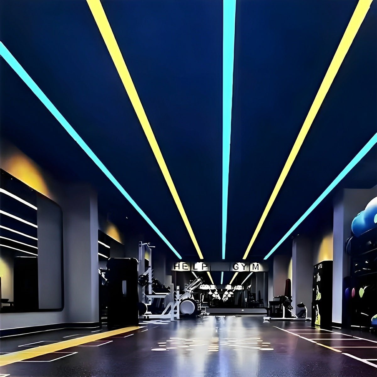 Modern Linear LED Office Pendant Light