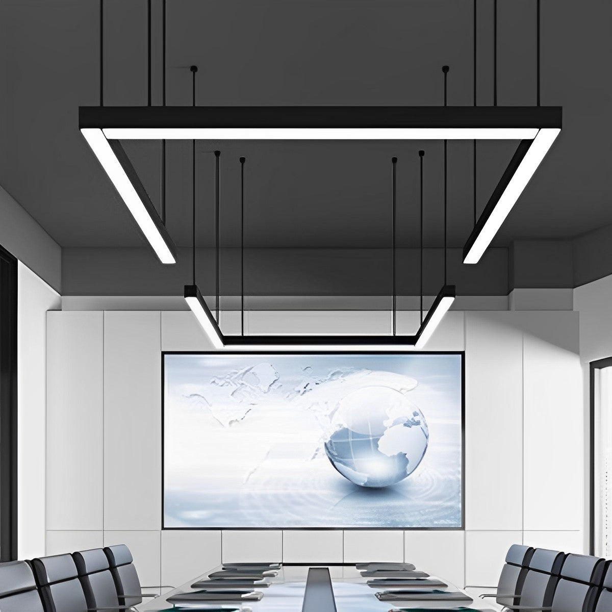 Modern Linear LED Office Pendant Light