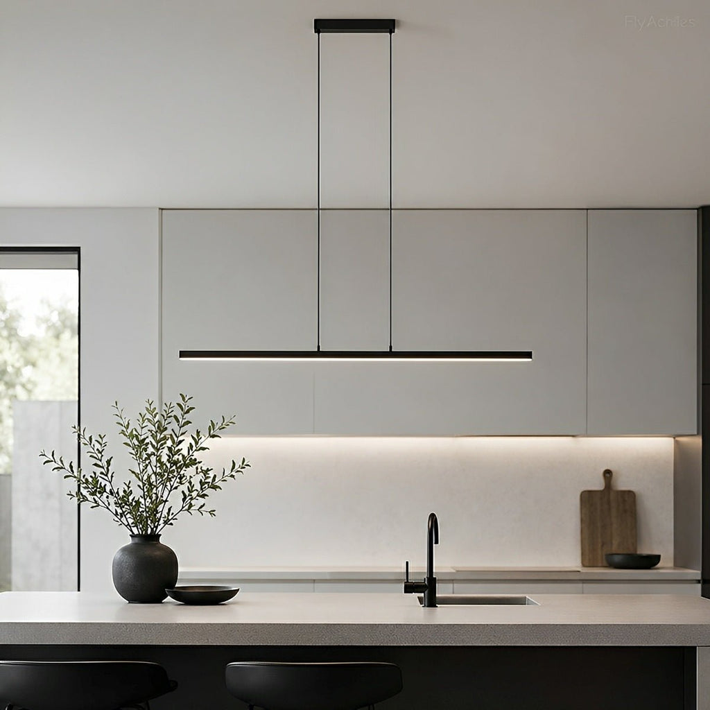 Modern Adjustable Up Down Linear LED Pendant Light