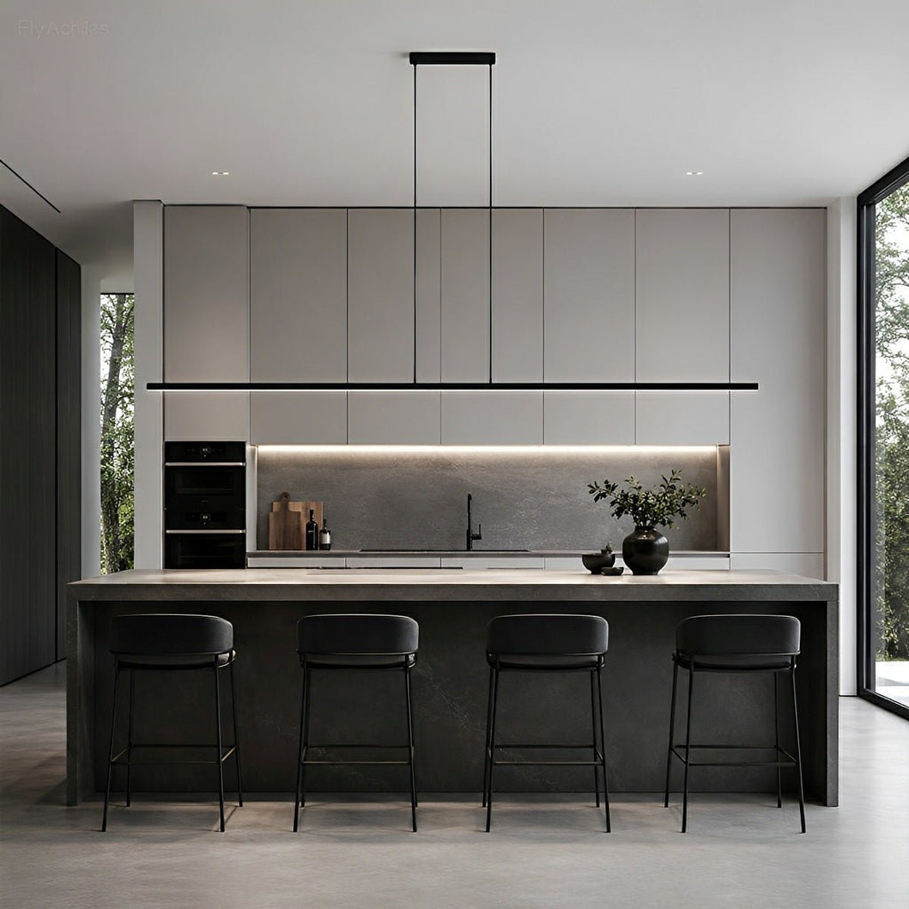 Modern Adjustable Up Down Linear LED Pendant Light