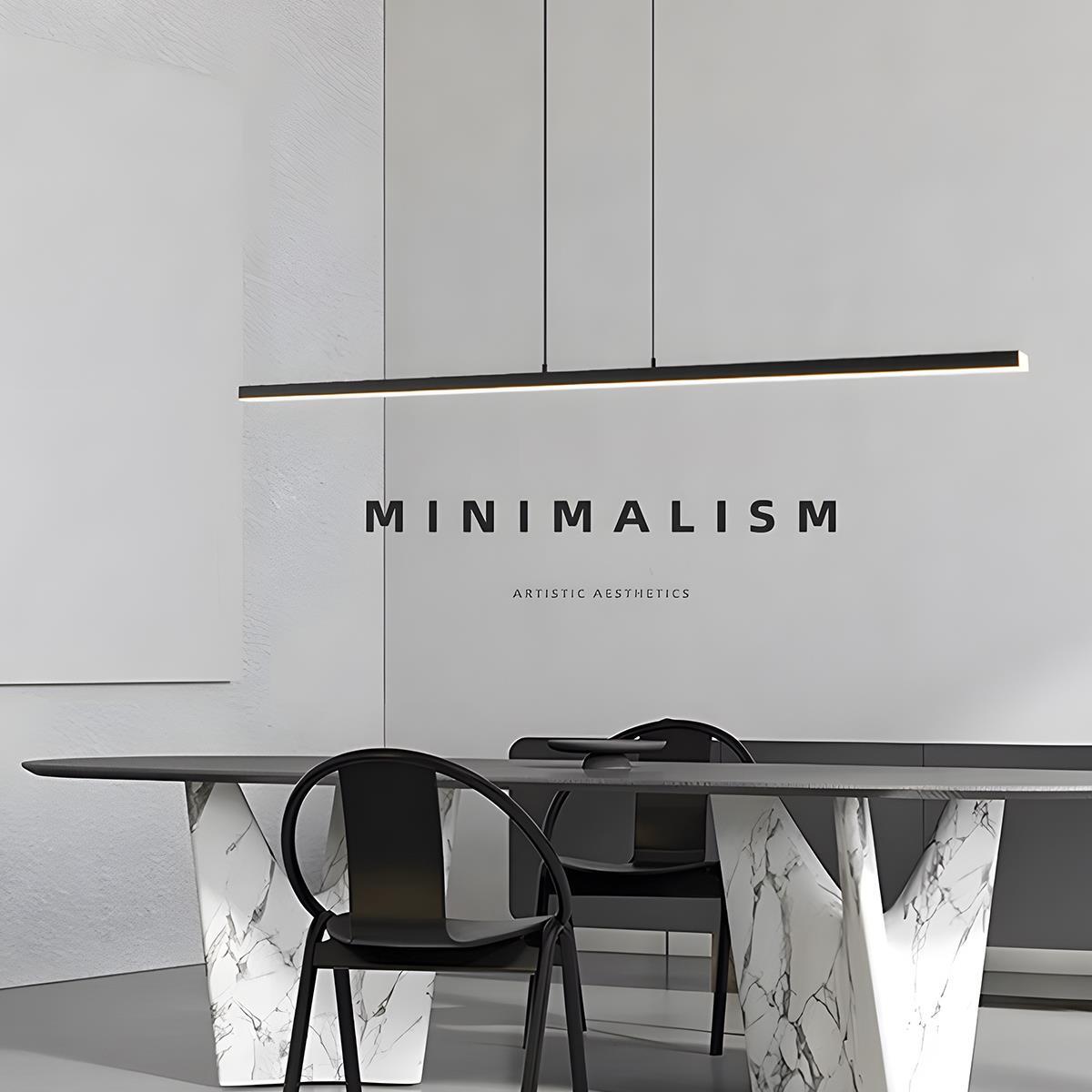 Modern Adjustable Up Down Linear LED Pendant Light