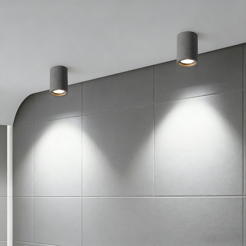 Modern Round Concrete LED Ceiling Light