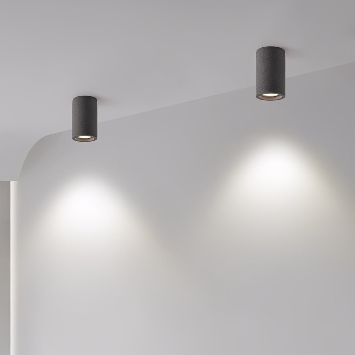Modern Round Concrete LED Ceiling Light