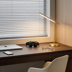 Modern Minimalist | Adjustable LED Desk Lamp with Brushed Copper Finish | Versatile Lighting for Home Office Tasks