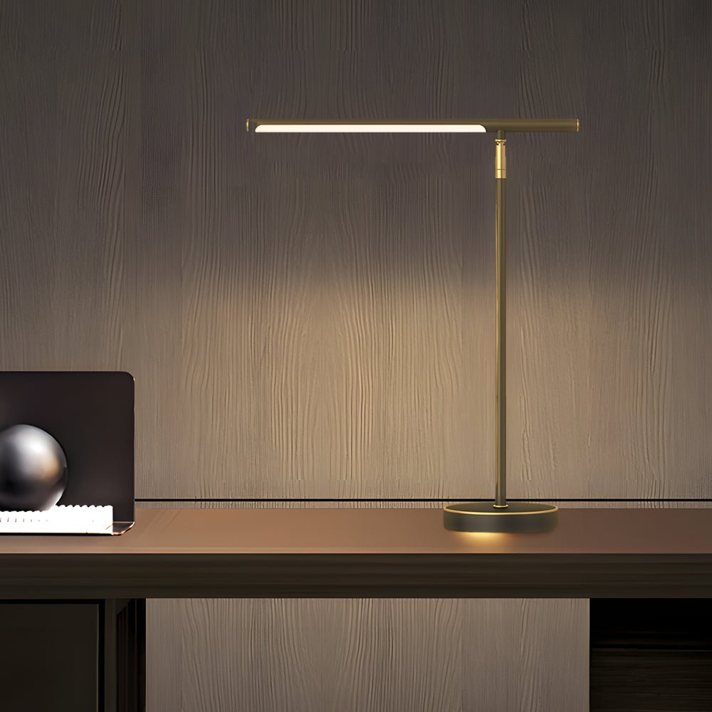 Modern Minimalist | Adjustable LED Desk Lamp with Brushed Copper Finish | Versatile Lighting for Home Office Tasks