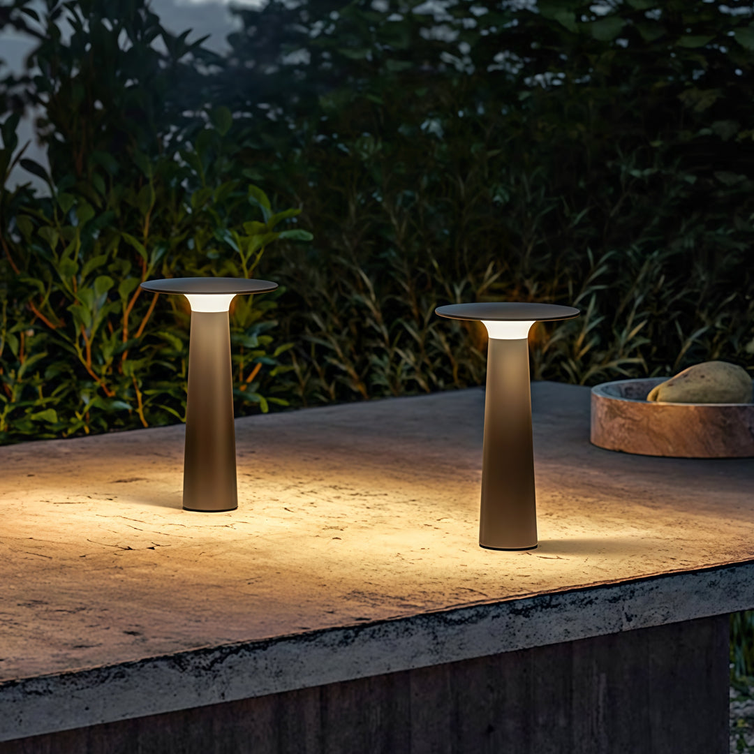 Modern Outdoor Lights | LED Table Lamp with IP65 Waterproof Design | Durable Aluminum for Gardens and Balconies