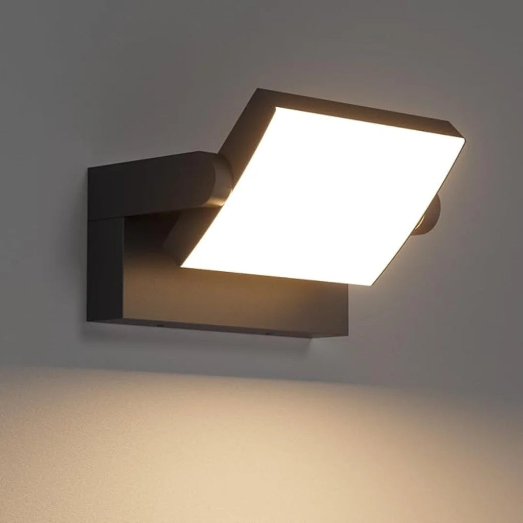 Modern Outdoor Wall Light | 24W LED Motion Sensor with IP65 Waterproof Rating | Perfect for Gardens and Patios