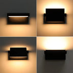 Modern Outdoor Wall Light | 24W LED Motion Sensor with IP65 Waterproof Rating | Perfect for Gardens and Patios