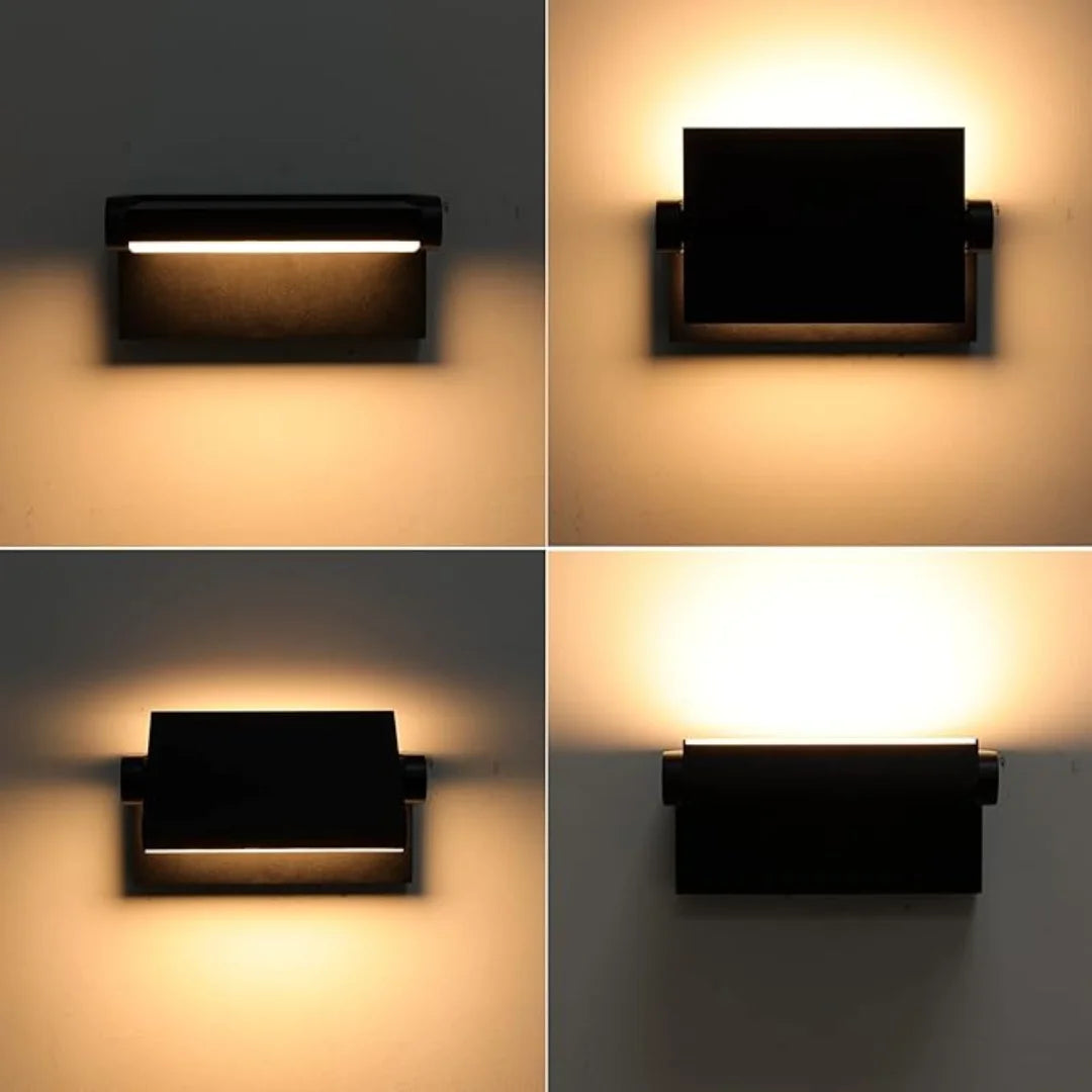 Modern Outdoor Wall Light | 24W LED Motion Sensor with IP65 Waterproof Rating | Perfect for Gardens and Patios