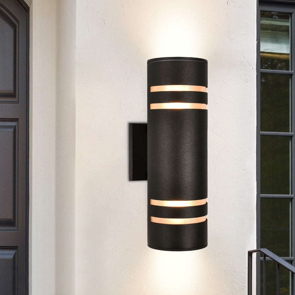 Außenwandleuchte aus Aluminium, IP54, Up-/Downlight