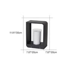 Modern Square Solar Lights Outdoor with Adjustable Color Modes | Waterproof Design for Stylish Landscape Lighting