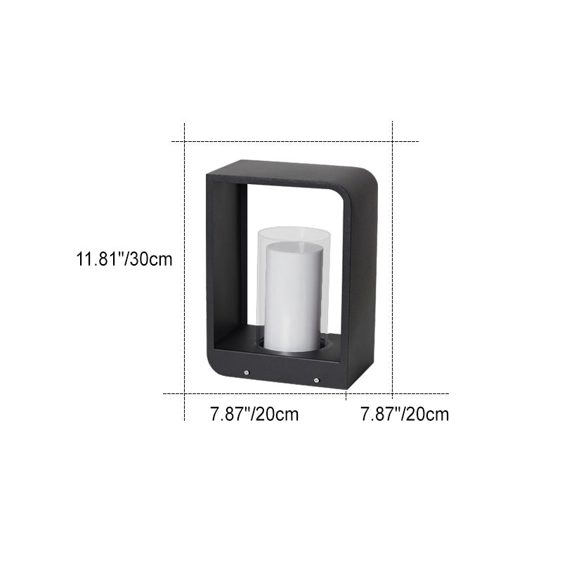 Modern Square Solar Lights Outdoor with Adjustable Color Modes | Waterproof Design for Stylish Landscape Lighting
