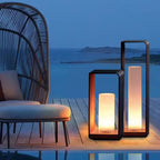 Modern Square Solar Lights Outdoor with Adjustable Color Modes | Waterproof Design for Stylish Landscape Lighting