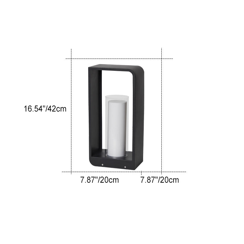 Modern Square Solar Lights Outdoor with Adjustable Color Modes | Waterproof Design for Stylish Landscape Lighting