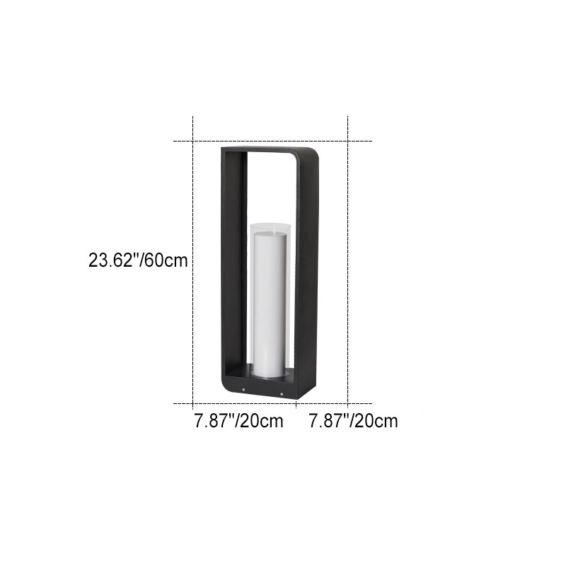 Modern Square Solar Lights Outdoor with Adjustable Color Modes | Waterproof Design for Stylish Landscape Lighting