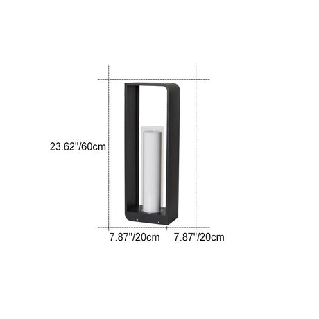 Modern Square Solar Lights Outdoor with Adjustable Color Modes | Waterproof Design for Stylish Landscape Lighting