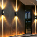 Modern Waterproof Black Outdoor LED Wall Spotlight