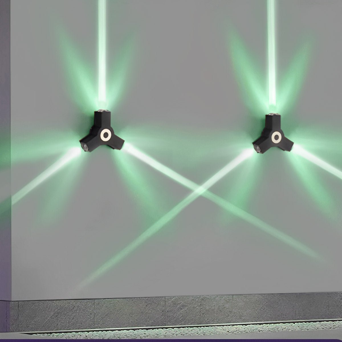 Modern Waterproof Black Outdoor LED Wall Spotlight