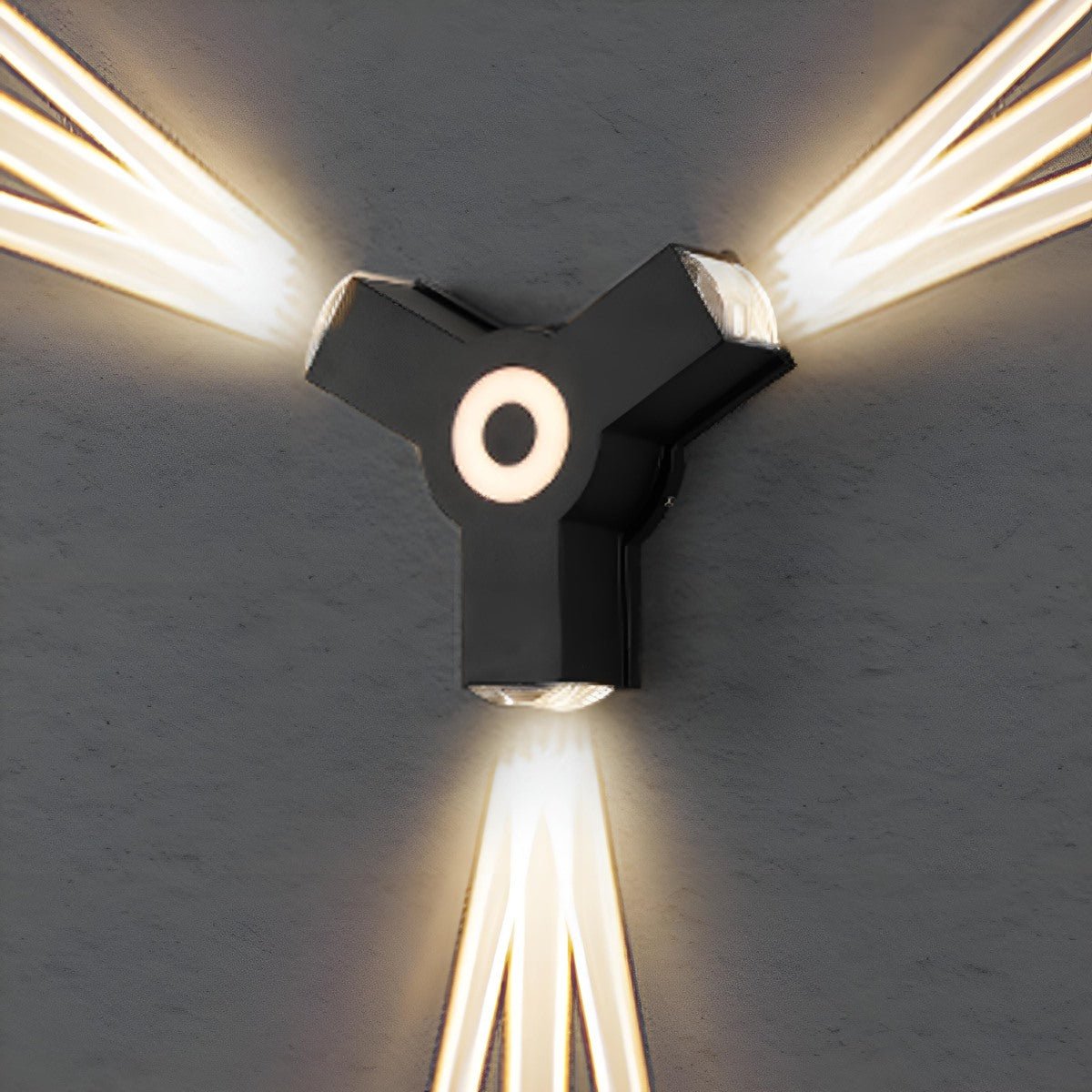 Modern Waterproof Black Outdoor LED Wall Spotlight