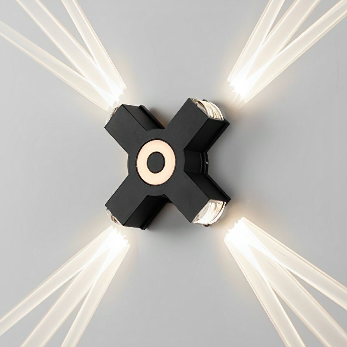 Modern Waterproof Black Outdoor LED Wall Spotlight