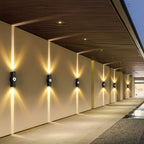 Modern Waterproof Black Outdoor LED Wall Spotlight