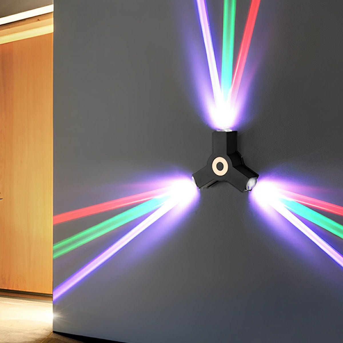 Modern Waterproof Black Outdoor LED Wall Spotlight