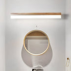 Natural Wooden Vanity Light | LED Bathroom Lighting with Soft Illumination | Modern Design for Cozy Spaces