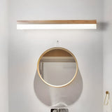 Spiegelleuchte aus Naturholz mit weichem LED-Licht