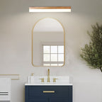 Natural Wooden Vanity Light | LED Bathroom Lighting with Soft Illumination | Modern Design for Cozy Spaces
