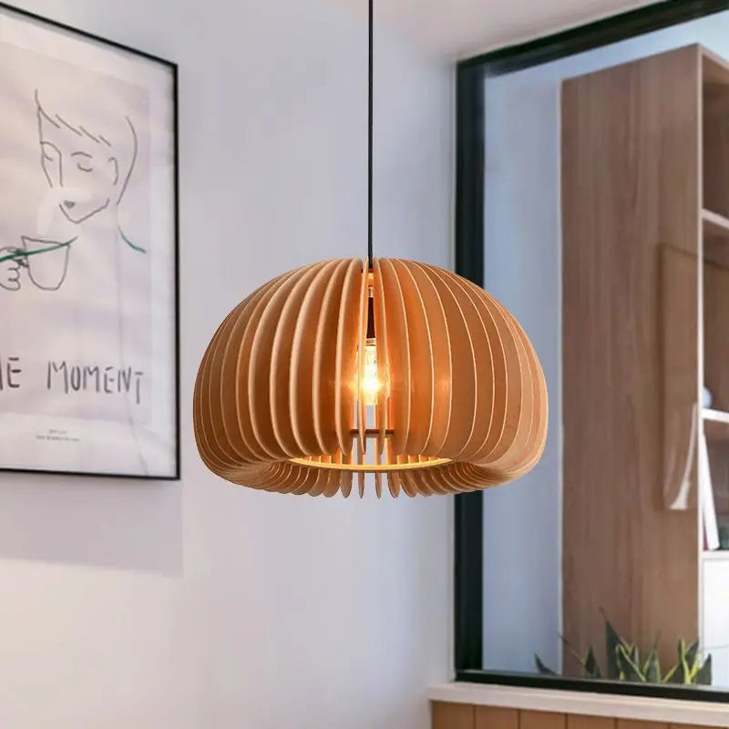 Pendelleuchte aus handgeflochtenem Bambus und Rattan