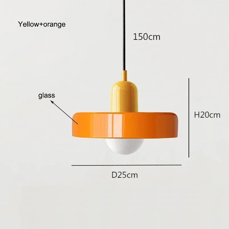 Nordic Glass Bauhaus Chandelier for Dining Room and Living Room